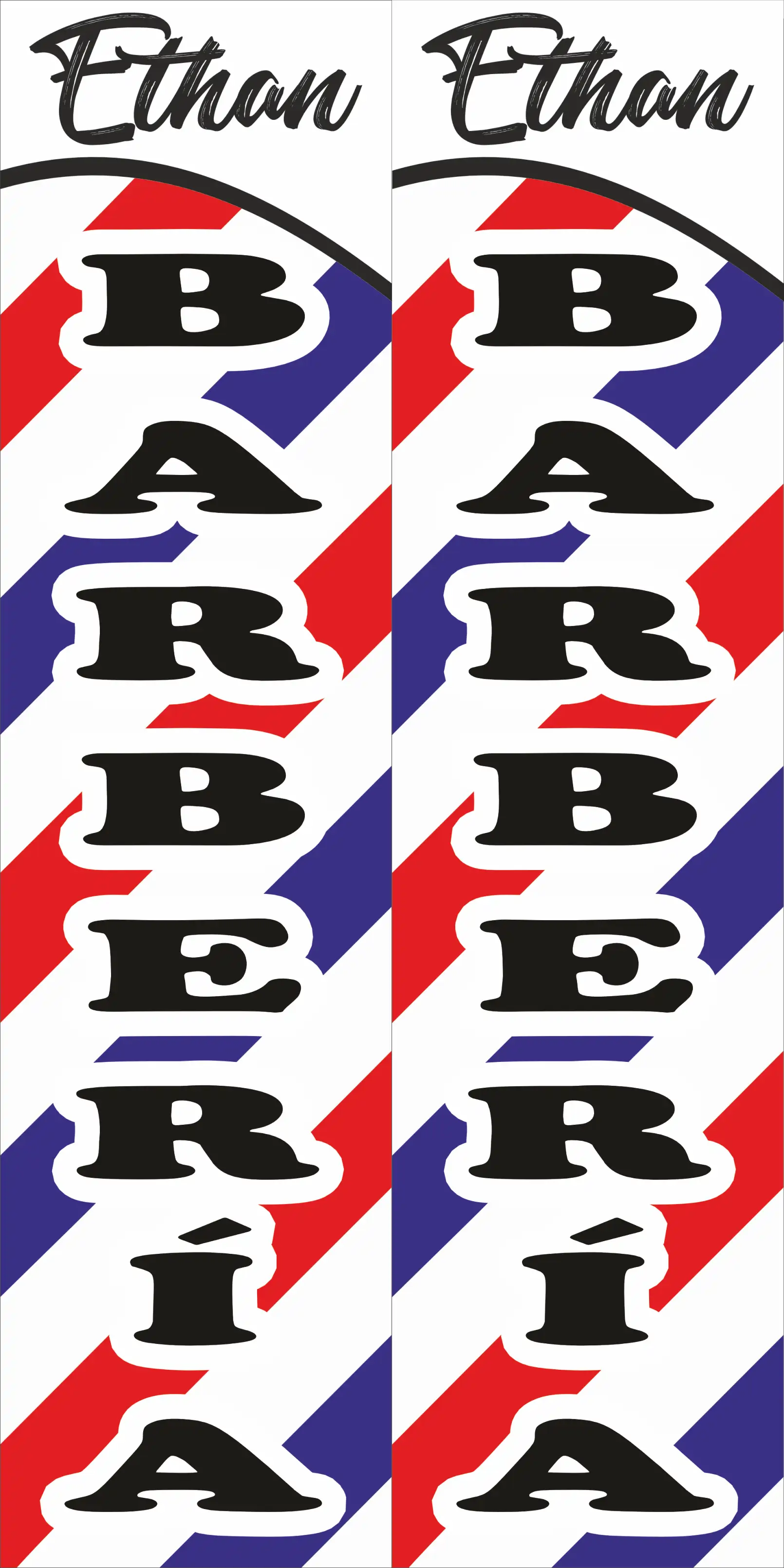 Barbería clásica – diseño vertical