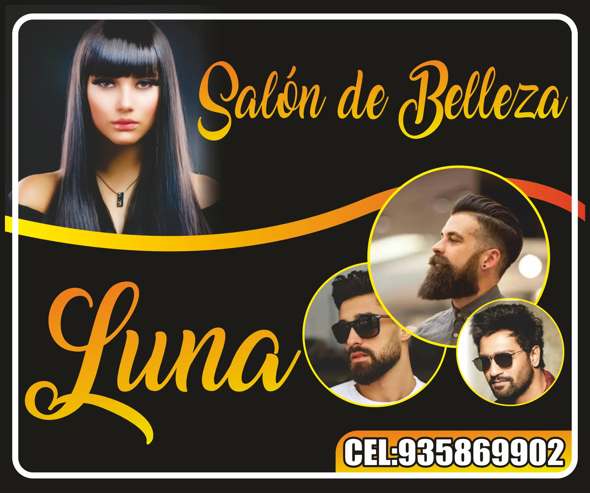 Salón de Belleza Luna – banner publicitario