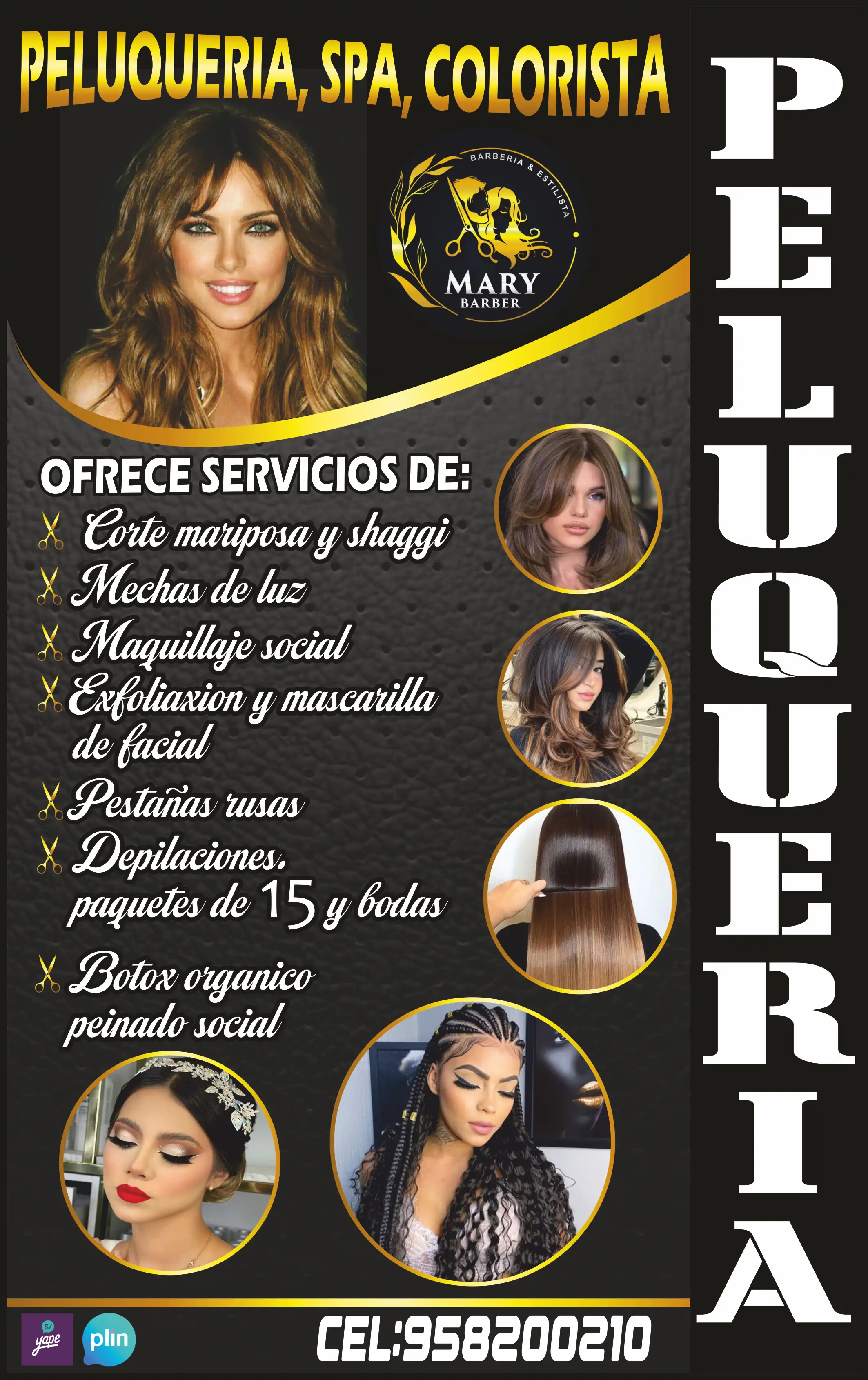 Peluquería Spa Colorista – carta de servicios