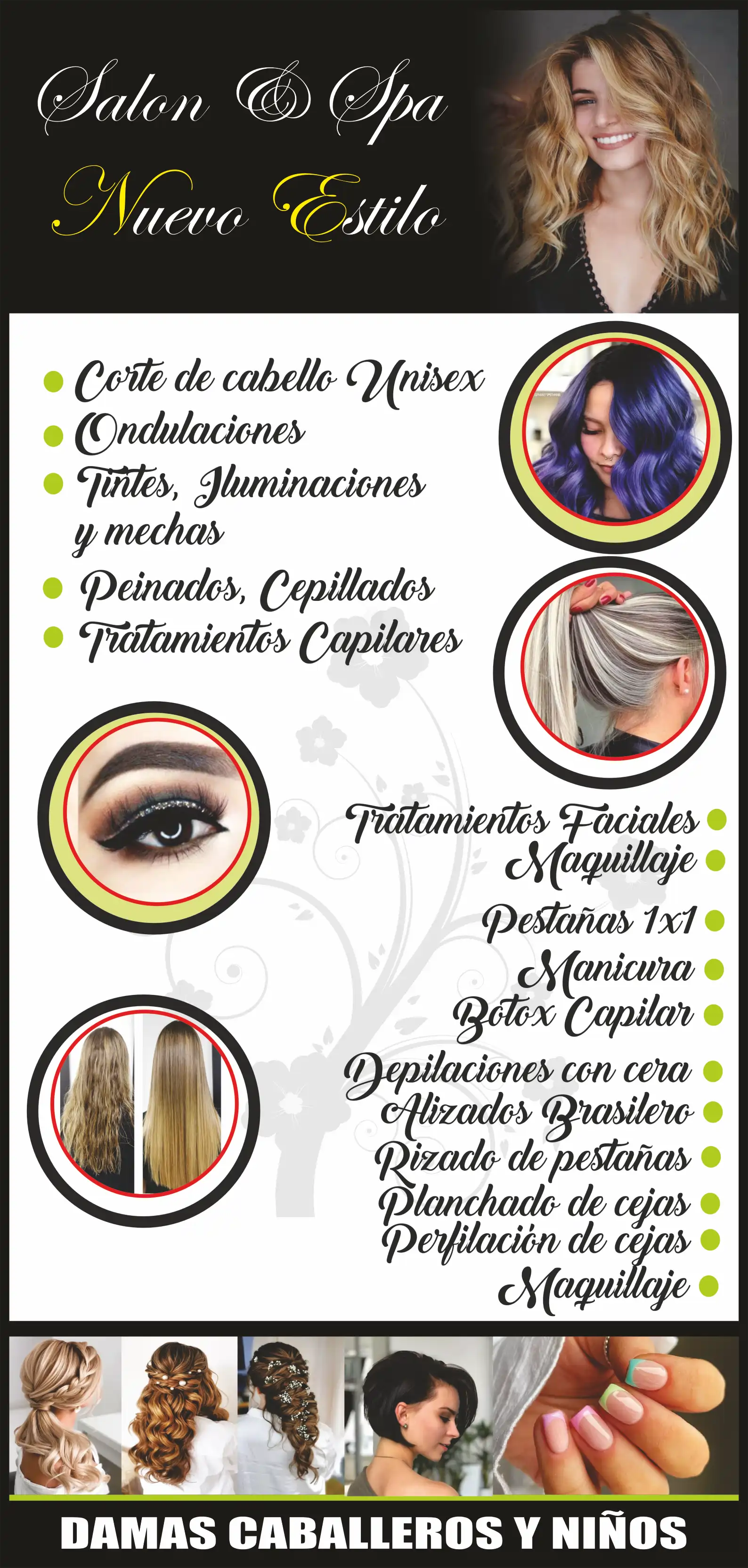 Salón & Spa – servicios para damas y caballeros