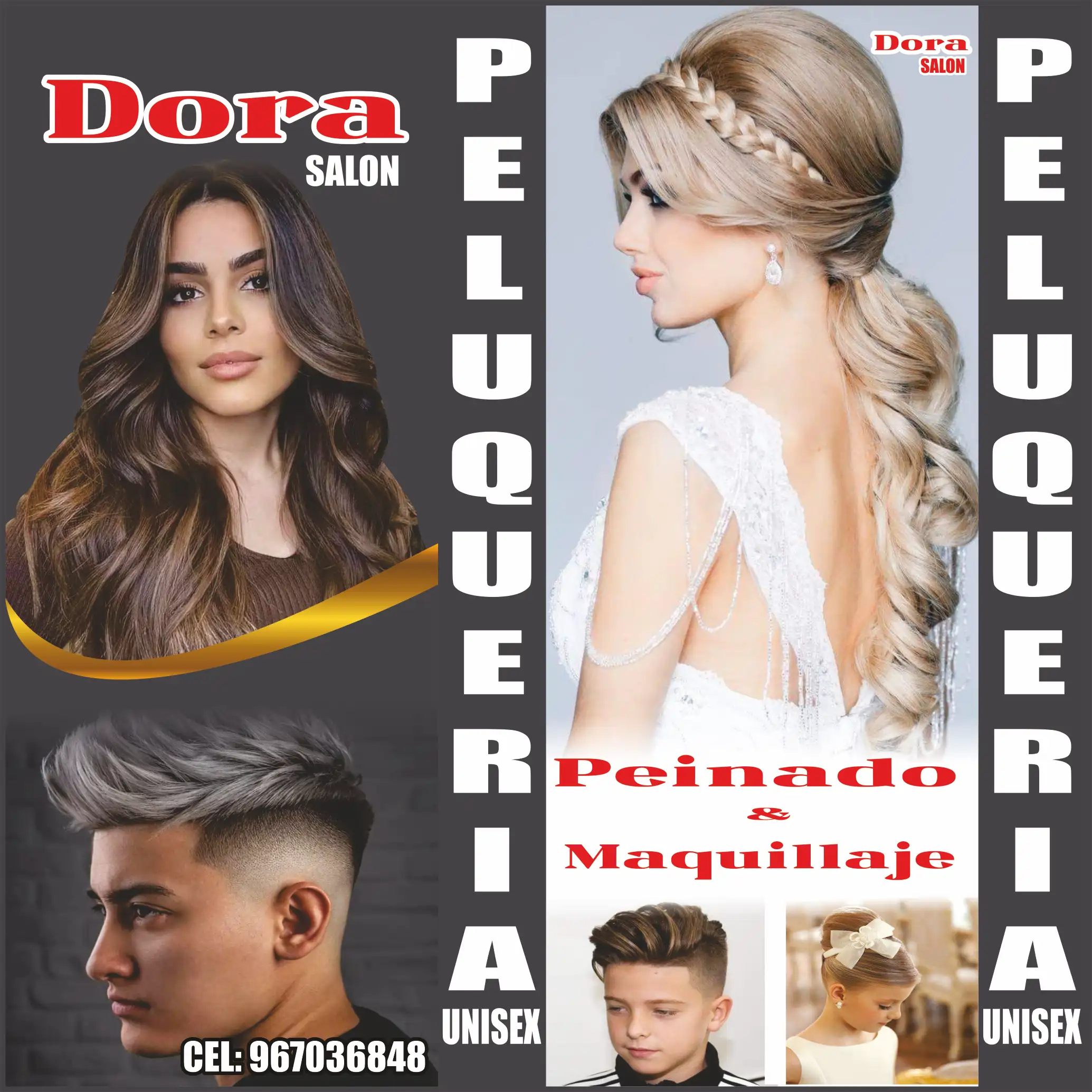Peluquería Unisex – peinado y maquillaje
