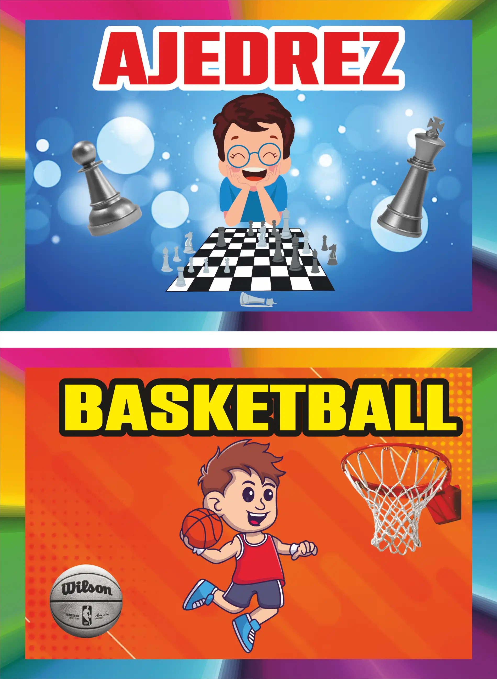 Actividades escolares – ajedrez y basketball
