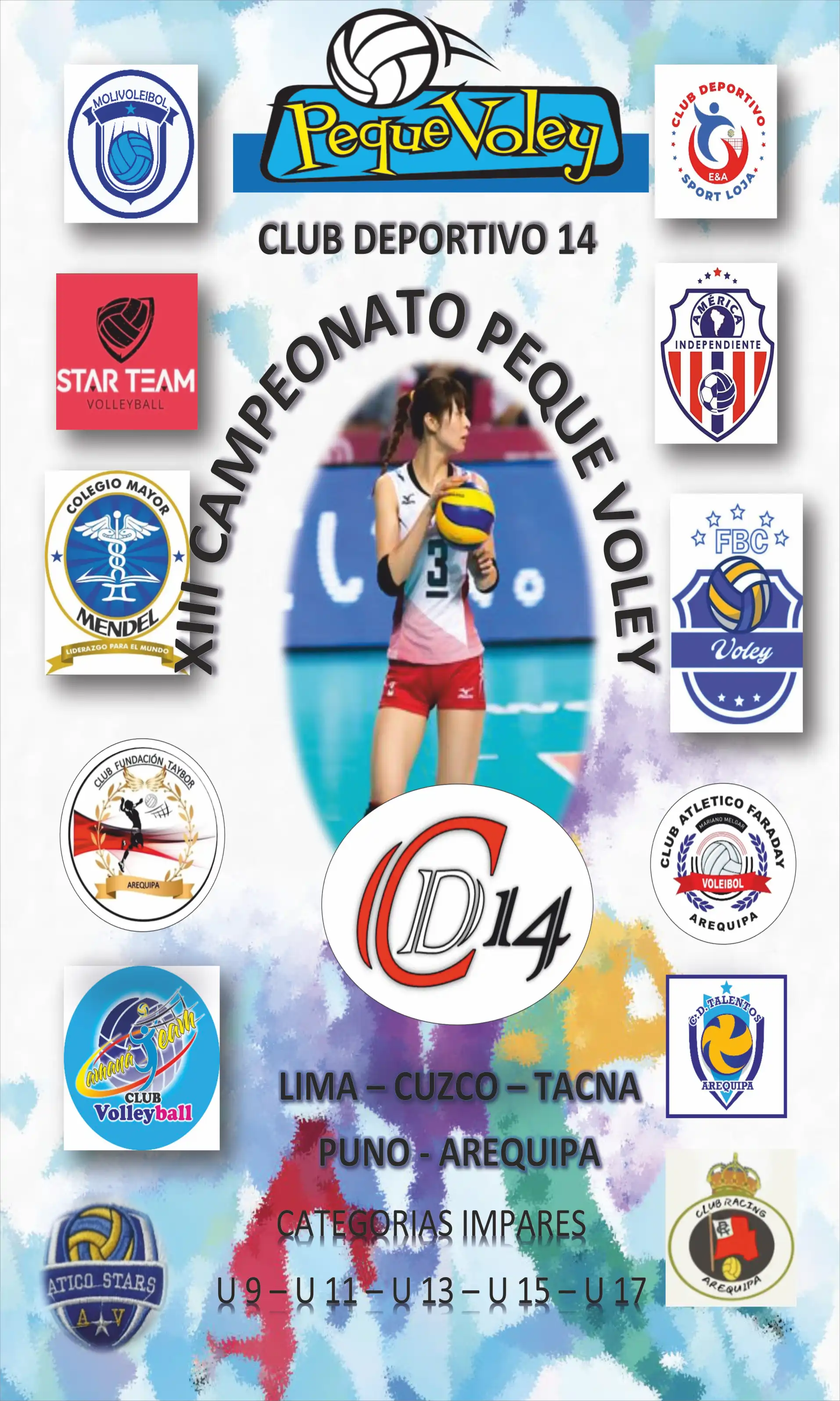 Campeonato / Torneo de Vóley – afiche