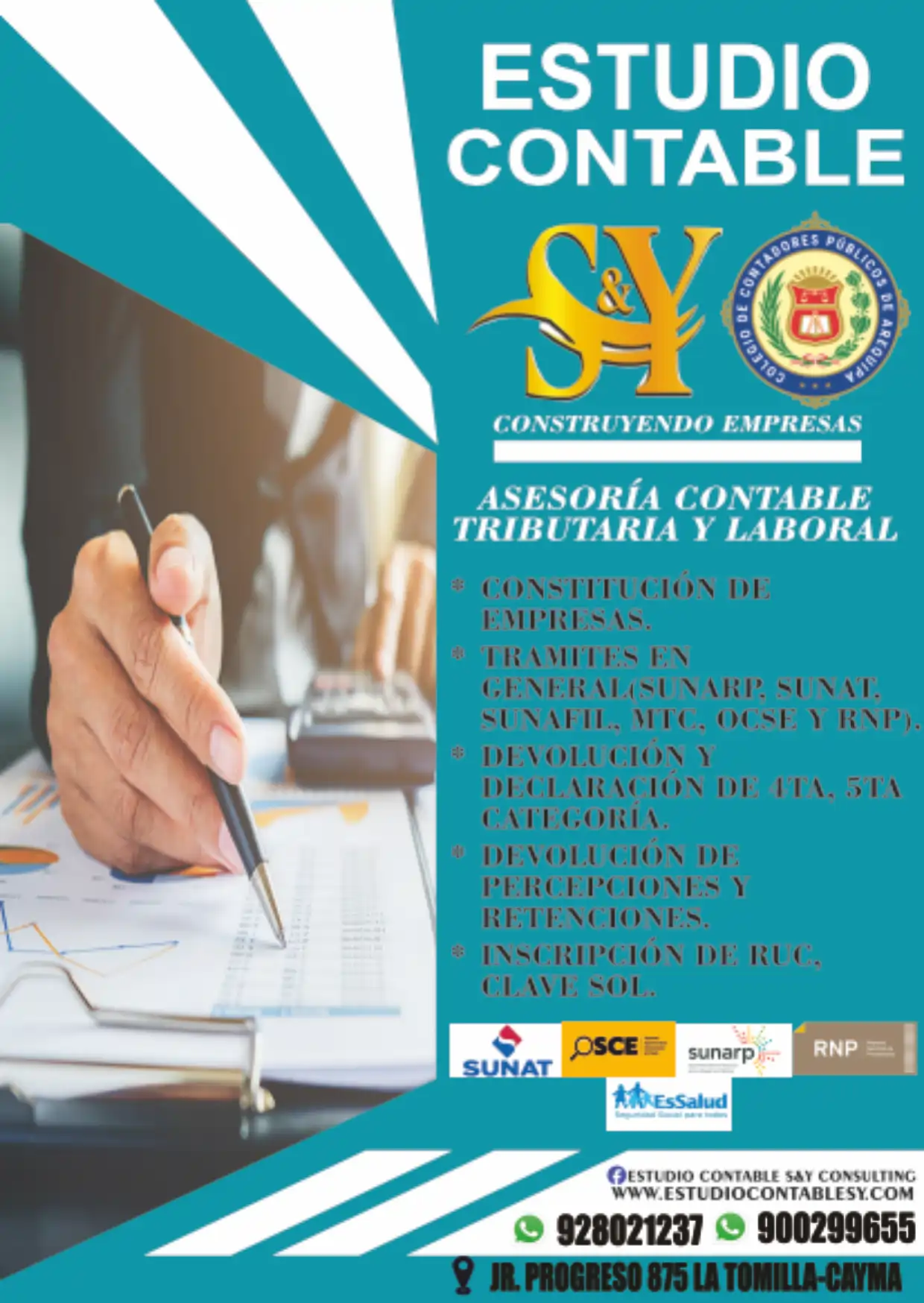 Estudio Contable – flyer vertical (diseño 03)