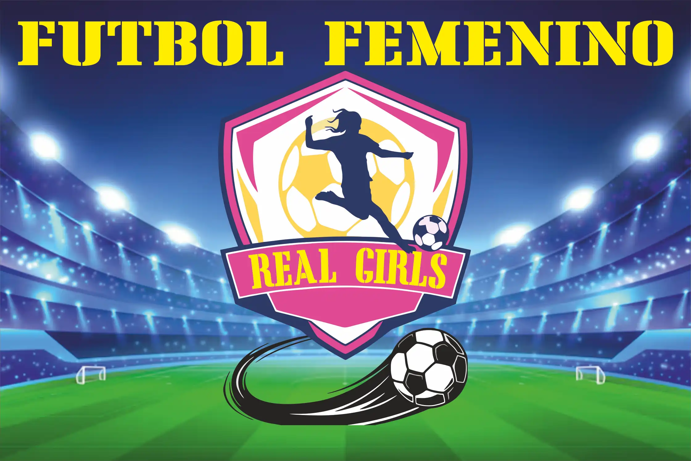 Real Girls – fútbol femenino (logo)