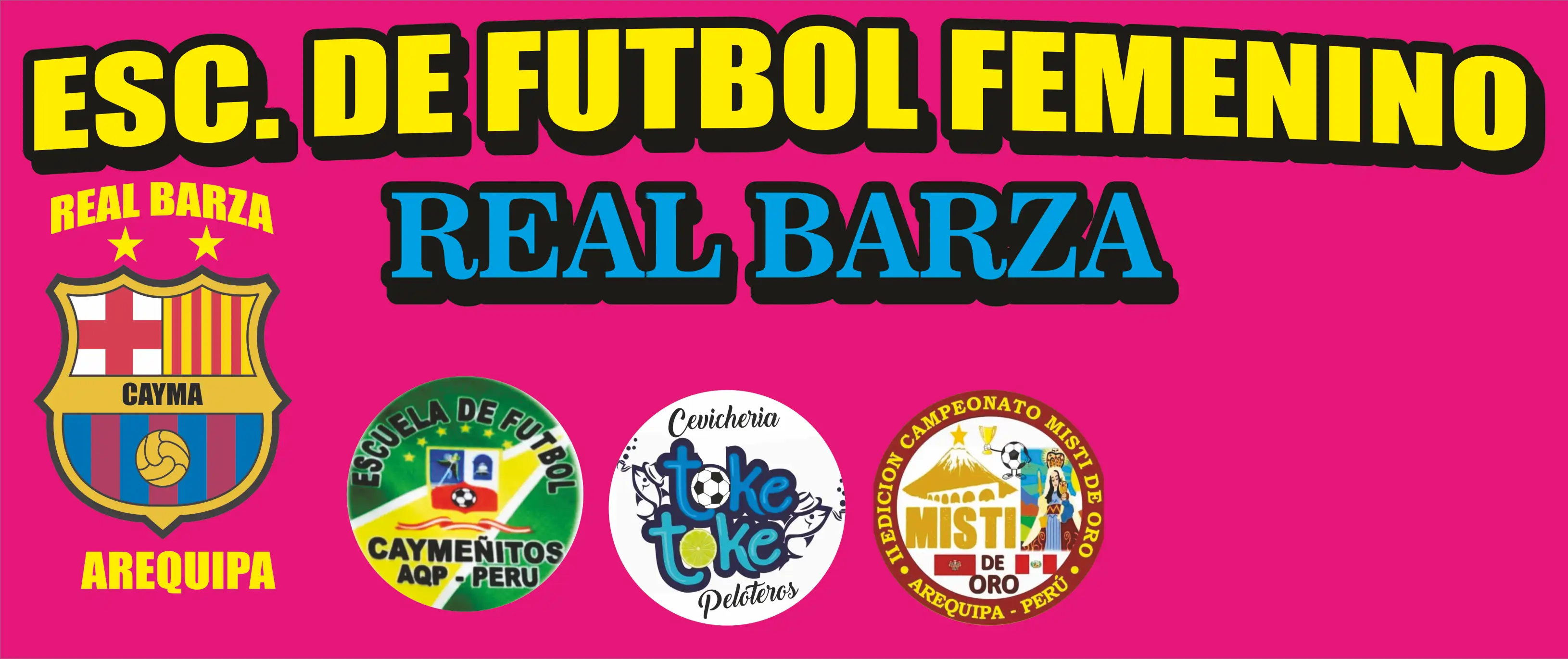 Escuela de fútbol femenino Real Barza (banner)