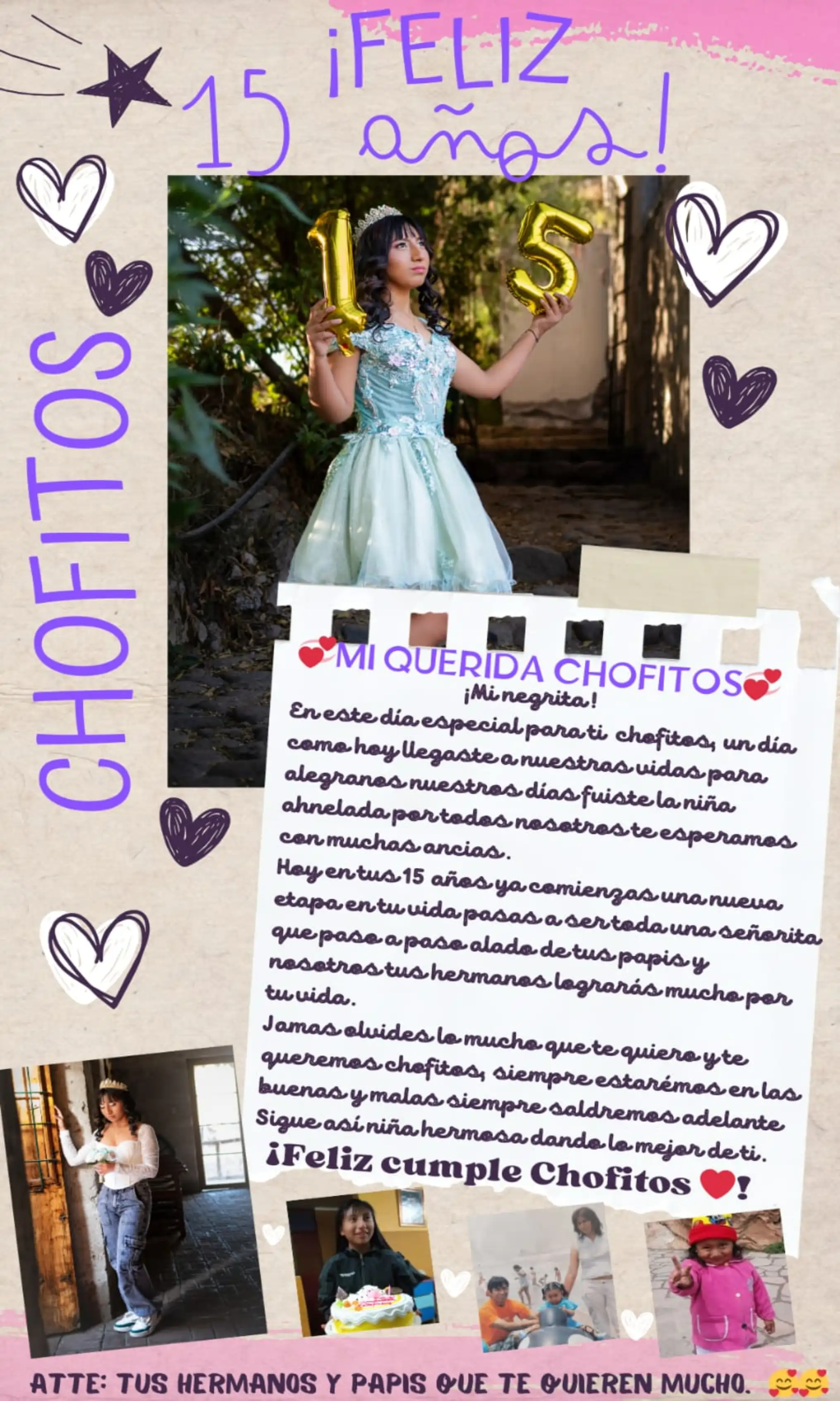 Invitación 15 años – diseño 01