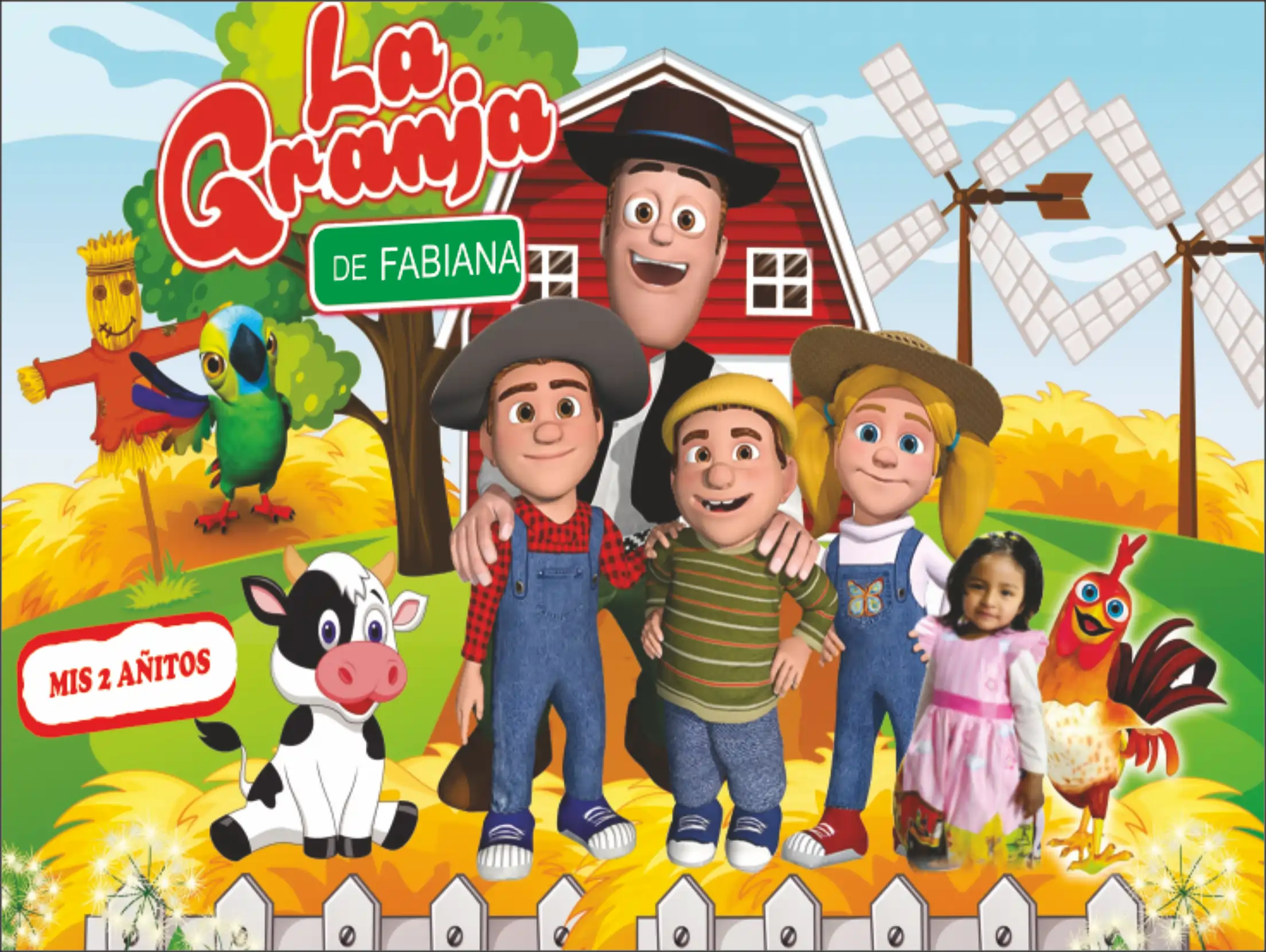 Evento infantil – diseño animado granja