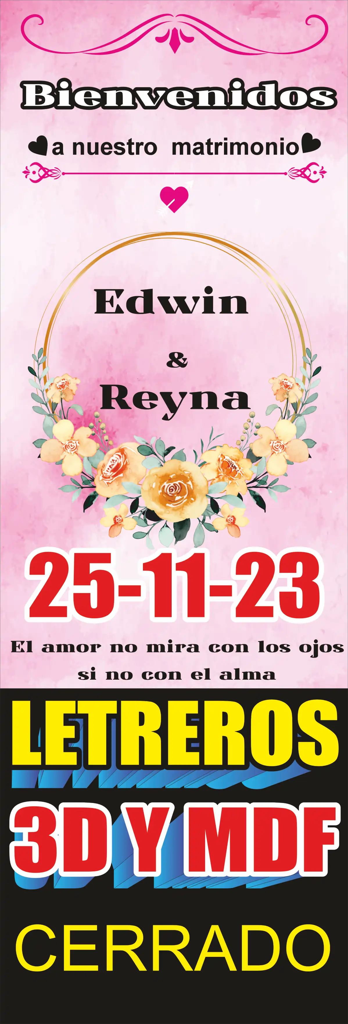 Matrimonio – invitación y anuncio
