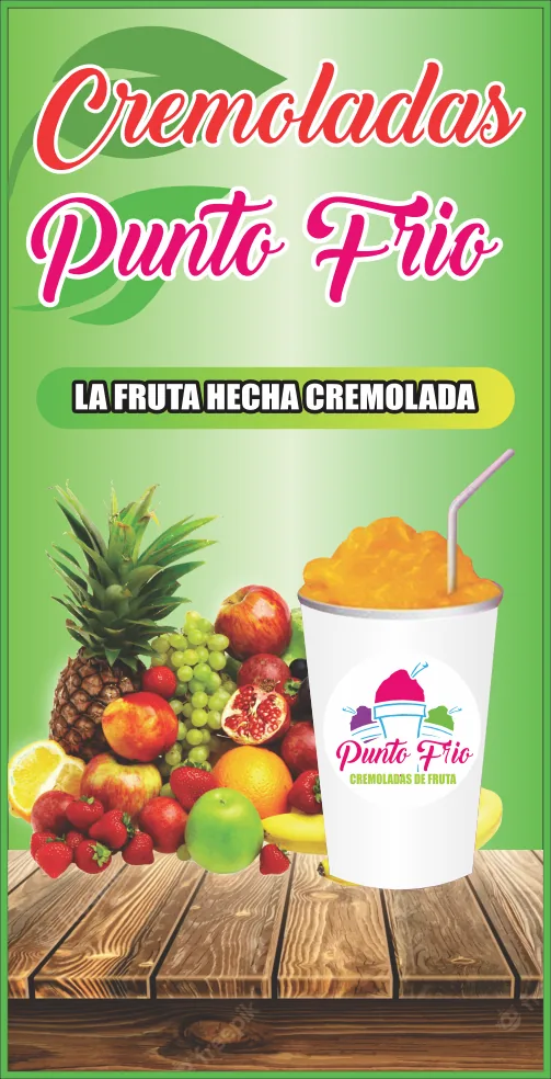 Cremoladas “Punto Frío” – Afiche de frutas
