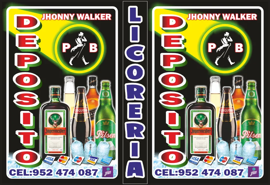 Depósito – panel tipo “licorería” (doble)