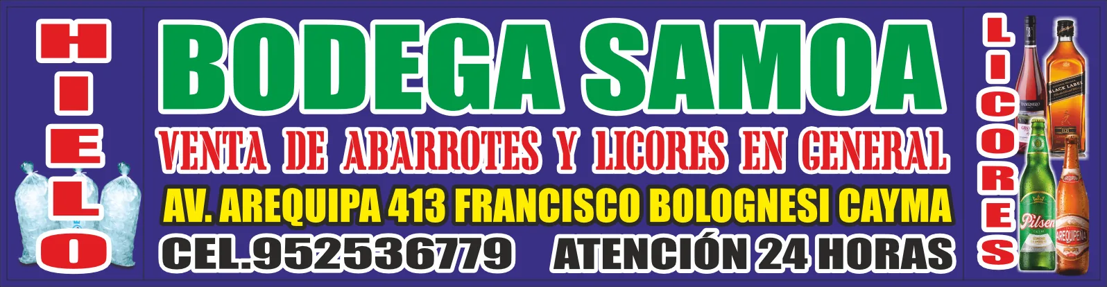 Bodega Samoa – banner horizontal 24 horas
