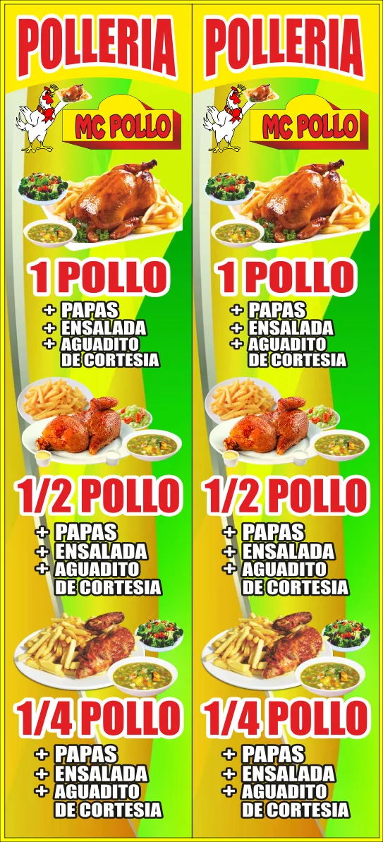 Pollería – precios familiares