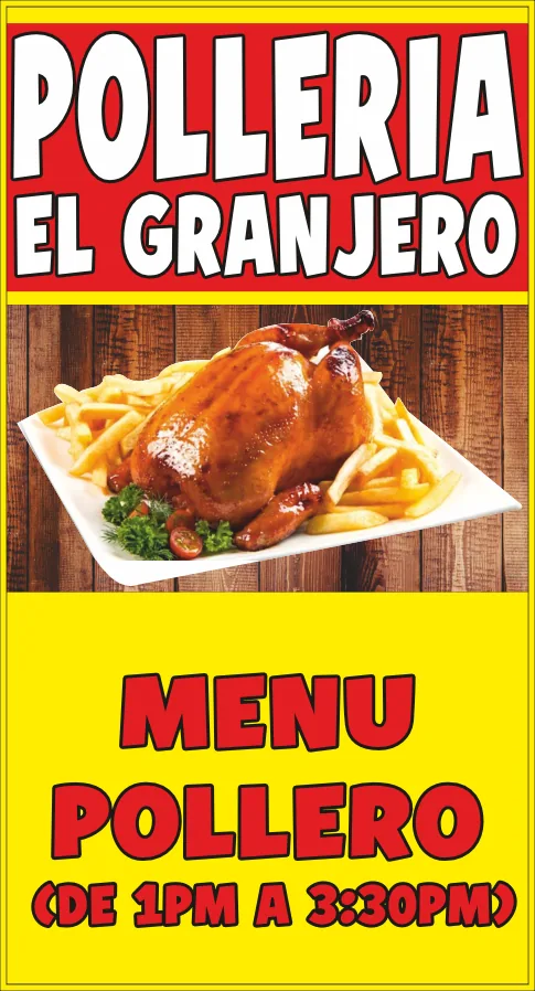 Pollería El Granjero – menú