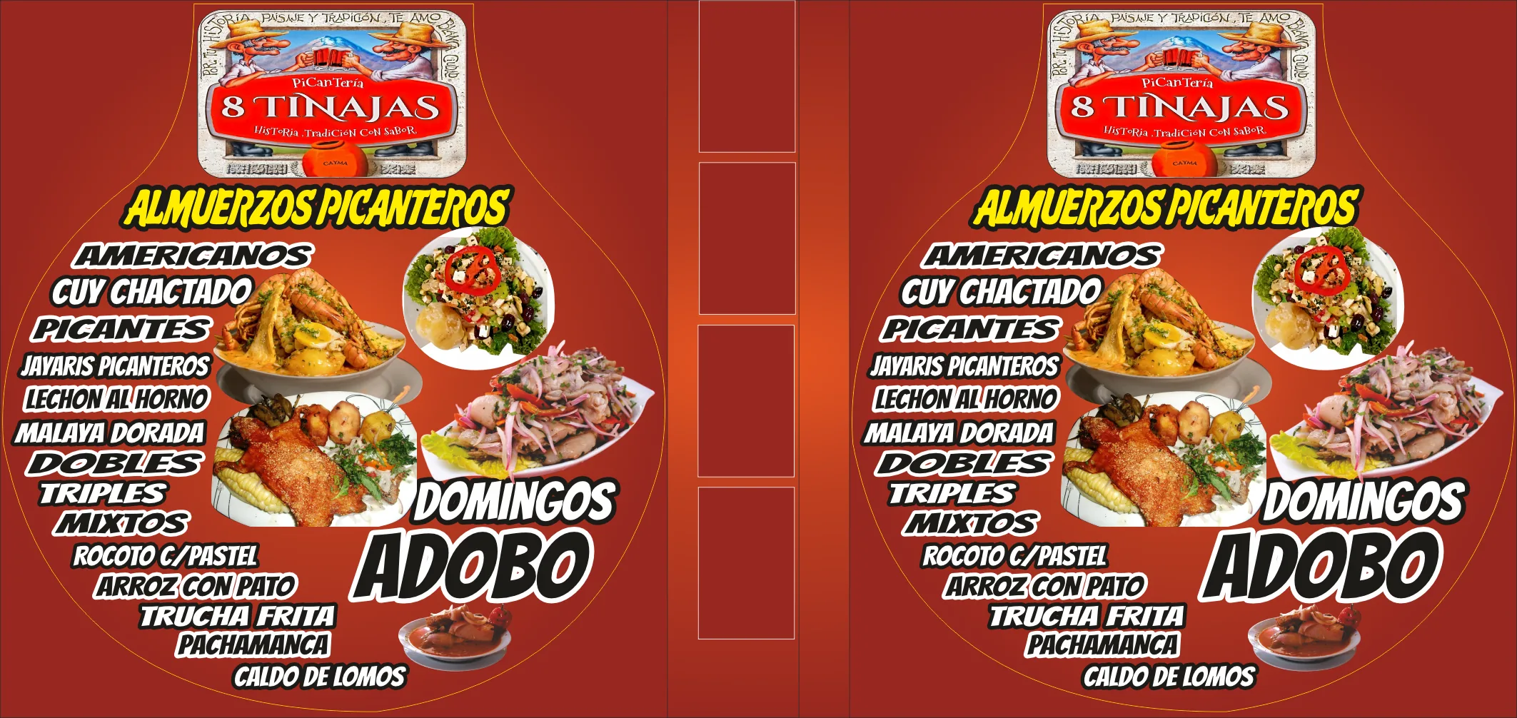 Restaurante Tinajani – carta