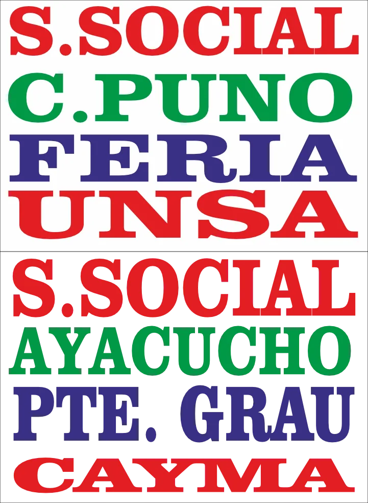 Rutas de combi – Ayacucho y UNSA