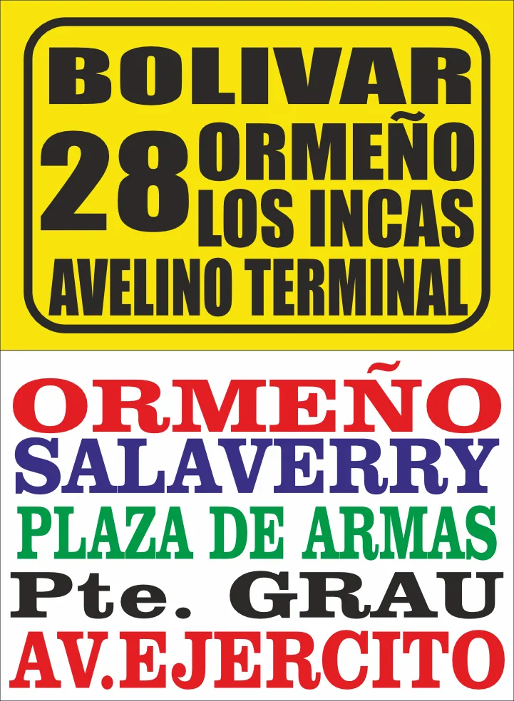 Paraderos urbanos – Ormeño y Salaverry