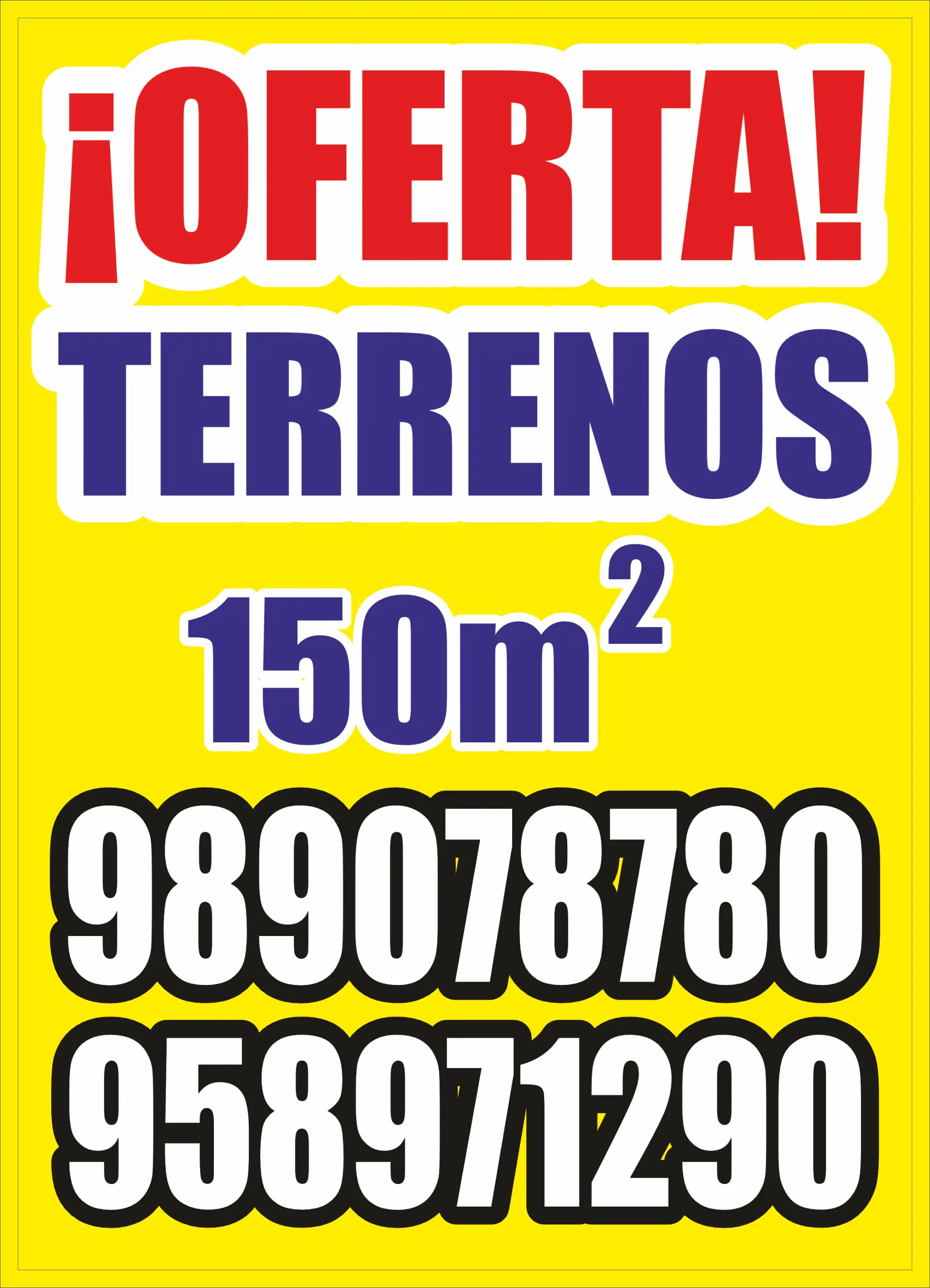 Oferta de terrenos – 150 m2