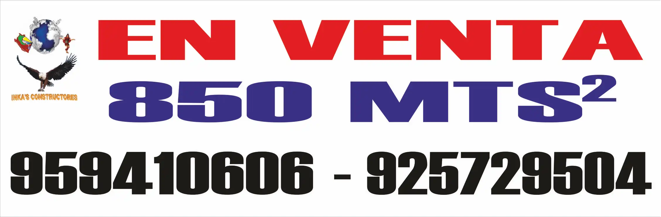 Terreno en venta – 850 mts