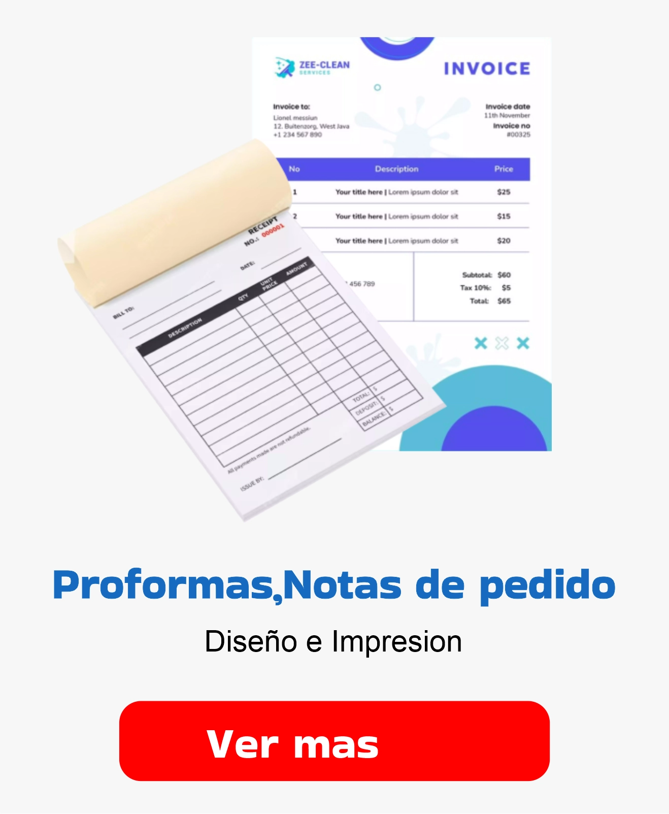 Proformas y notas de pedido
