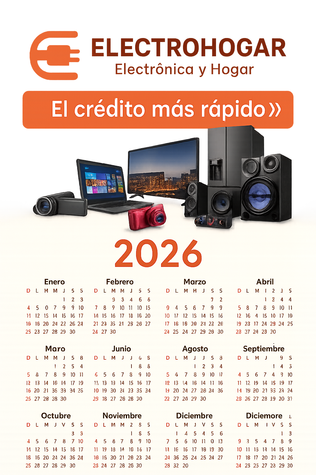 Calendario de pared