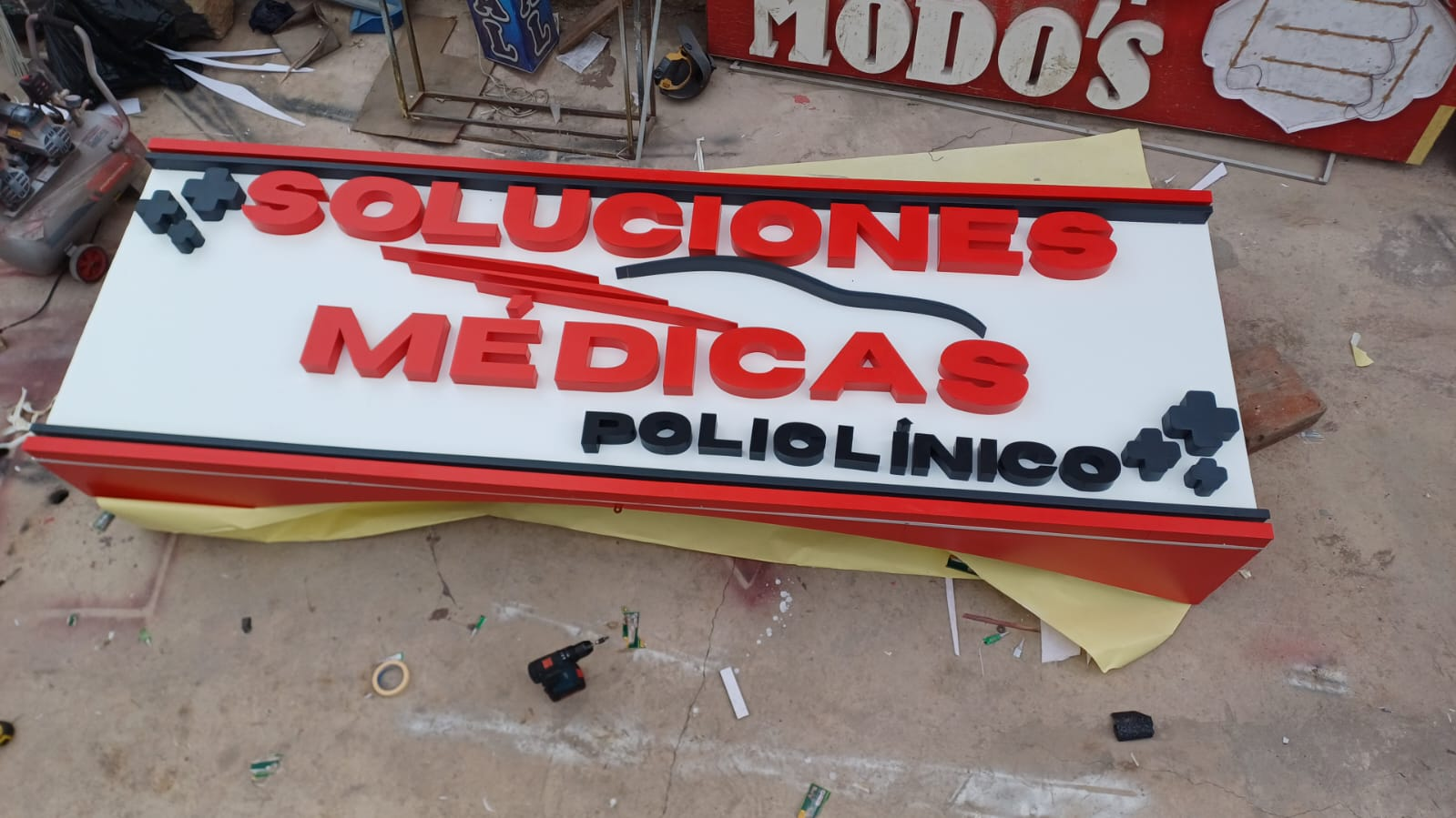 Letrero 3D modelo 18 - Victor Anuncios Arequipa